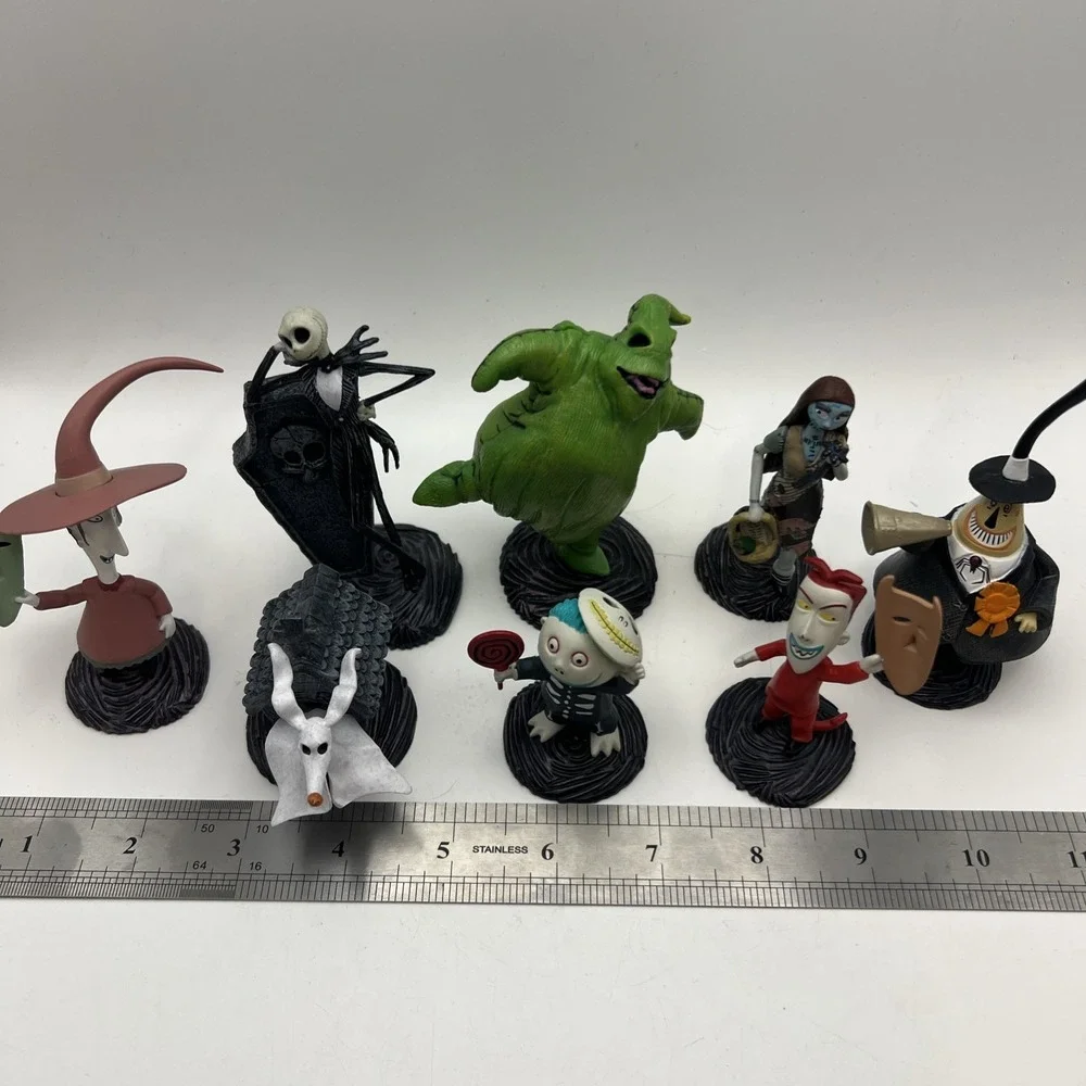 Disney The Nightmare Before Christmas Deluxe Figurine Cake Topper 8PC Play Set